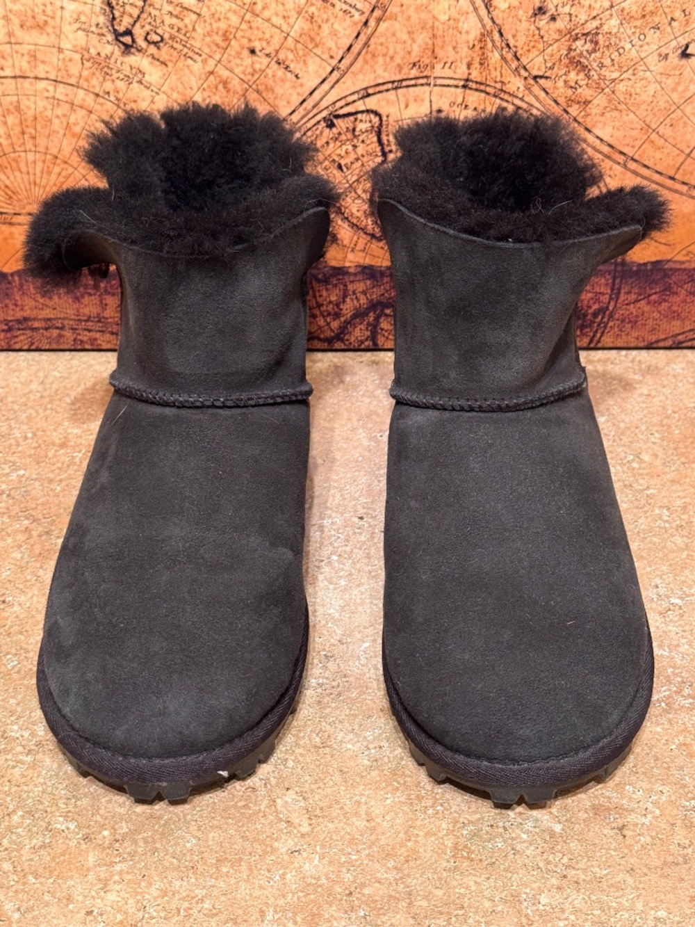 Kirkland Signature Women's Shearling Ankle Boots - Black - Size 9